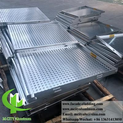 China 3mm Pulver beschichtete Aluminiumfassadenelemente/feste Aluminiumplatte für Wand zu verkaufen