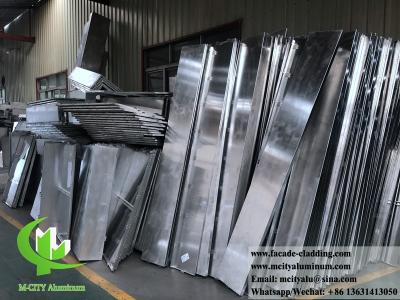 China Gefaltete Aluminiumplatte Professionelle pulverbeschichtete Aluminium-Fassadenverkleidungen Metallfassade zu verkaufen