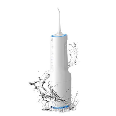 China Household 360ML IPX7 Irrigator Water Flosser Waterproof Black White Rechargeable Oral Dental Teeth Remover With 4 Modes 2 Jets for sale