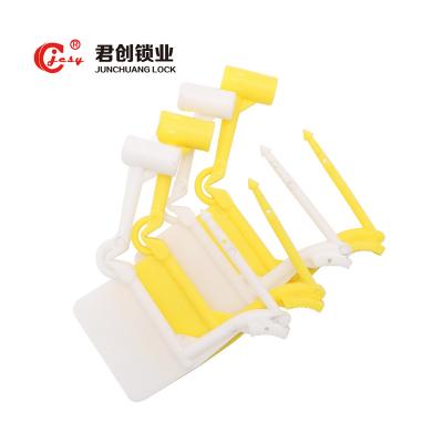 China Supplying Safety JCPL003 Plastic Padlock Plastic Disposable Padlock Seal Disposable Shipping Seal for sale