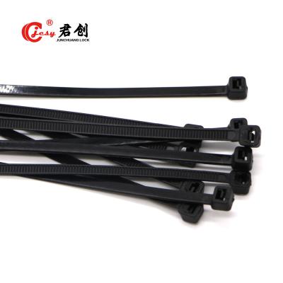 China China Black Bundle Electrical Cables Self Locking Clamp Wire Plastic Zip Cable Tie for sale