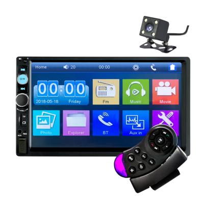 China Factory Wholesale 7010B 2Din Car Stereo 7inch HD Car Radio Mirror Link BT Rear View Camera MP5 Player for sale