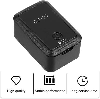 China Mini GPS Alarm SOS Tracker GF-09 APP Control Locator Anti-theft Device Magnetic Voice Recorder For Vehicle Car Person Location for sale