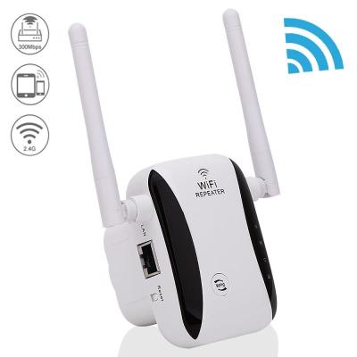 China Indoor Wireless Signal Amplifier 2.4Ghz 300Mbps Wifi Repeater Wifi Booster WIFI Supplement With External Antenna for sale