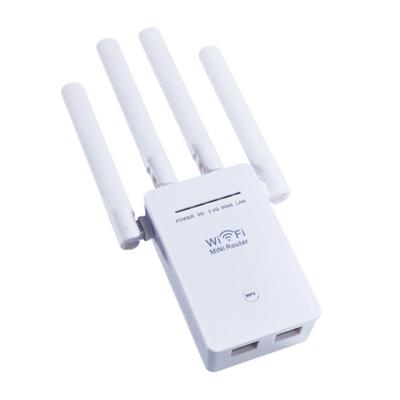 China Hot Selling 2020 WiFi Repeater 1200Mbps WiFi Repeater Indoor Wireless Dual Band Dual Band Network Supplement Mini Wifi Router For Home Use for sale