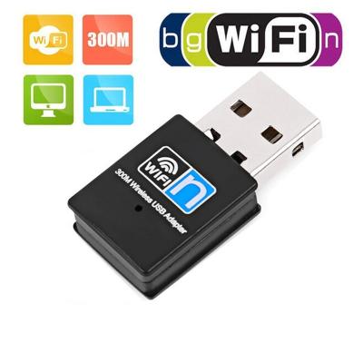 China wholesale 300Mbps RTL8192 300M Wifi Adapter Factory Wireless USB 2.0 To Wifi Adapter Dongle Converter Networking Wireless Card for sale