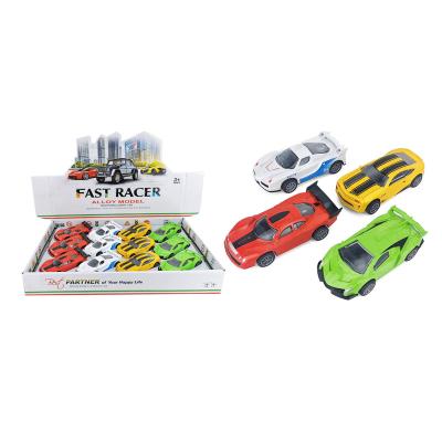 China Diecast Toy QTOYS 1:46 Fast Pull Back Die Cast Alloy Model Car Toddler Boy Toys Gifts For Children In Display Box for sale