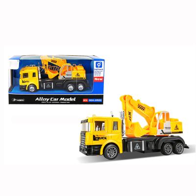 China High Quality Diecast Toy QTOYS 1:40 Alloy Truck Toy For Kids Big Truck Toys Alloy Metal Model Toys for sale