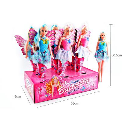 China 11.5 Inch Soft Lovely Fashion QTOYS Doll Fairy Girl Toys In Ice Cream Cone Display Tray Packaging for sale