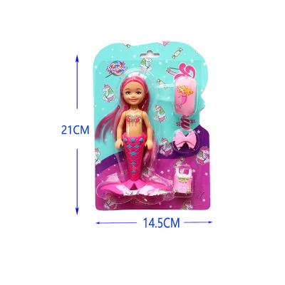 China Fashion Soft Baby - Doll Set Mermaid Surprise Set With Plastic Toys In Blister Card Girl Gift for sale