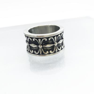 China Europe Fashion Jewelry Antique Silver Vintage Men's Ring Stainless Steel Ring For Men zu verkaufen