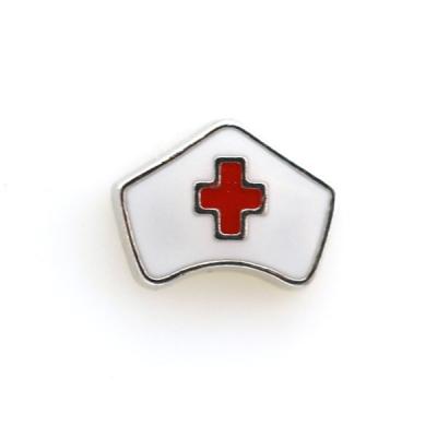 China Nurse hat charms floating glass locket charm wholesale en venta