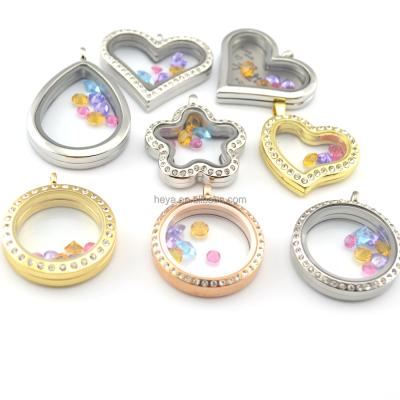 China fashion jewelry memory living glass lockets floating locket for sale