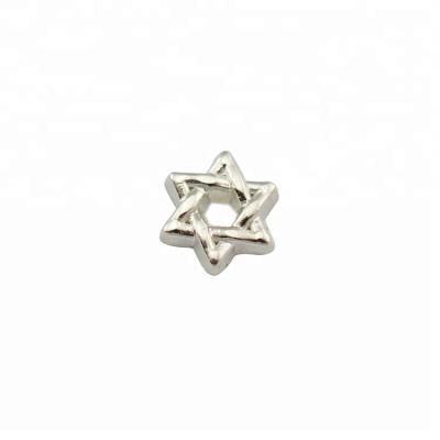 China SILVER STAR OF DAVID floating charm wholesale floating charm for sale