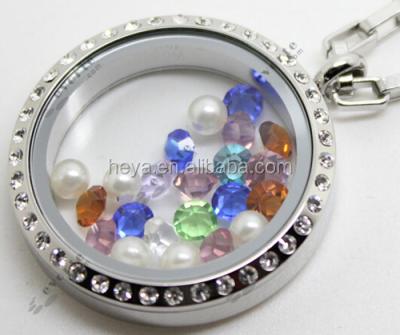 China Lovely fashion birthstones floating locket charms zu verkaufen