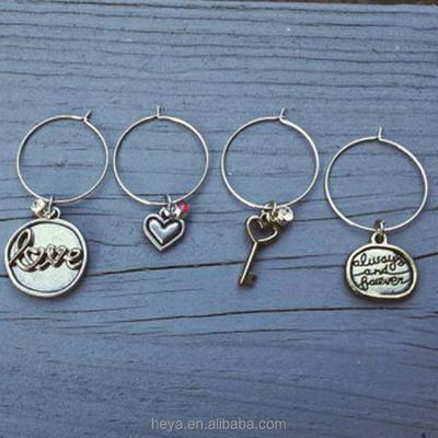 中国 Wholesale Charms for Jewelry Making Custom Wine Glass Charms 販売のため