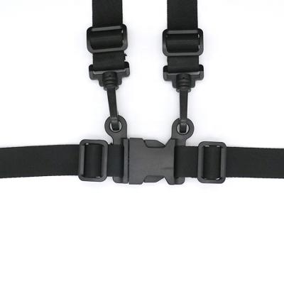 China Baby KJM Customization 25mm 4 Point Harness Seat Buckle Safety Belt For Baby Crib Kids Stroller for sale