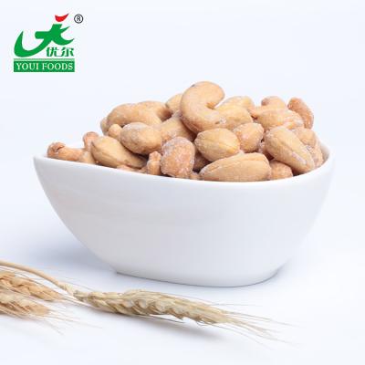 China Natural and healthy nutritious salty roasted cashew food snacks for sale