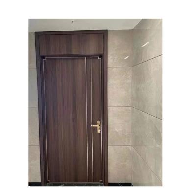 China Simple minimalist door design wooden sound insulation style internal wooden door painting solid wood interior door for sale