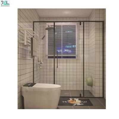 China Modern Hotel Bathroom Sliding Glass Door Shower Enclosure Shower Room Door for sale