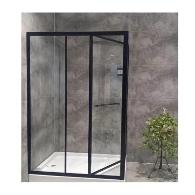 China Modern Hotel Bathroom Sliding Glass Door Shower Enclosure Shower Room Door for sale