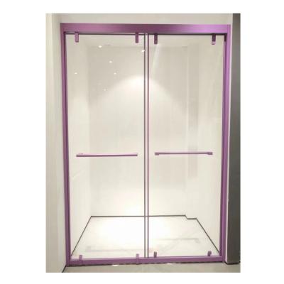 China Modern Hotel Bathroom Sliding Glass Door Shower Enclosure Shower Room Door for sale