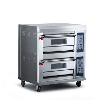 Cina Commercial  Two Deck 4 Tray Bakery Oven Stainless Steel Material in vendita