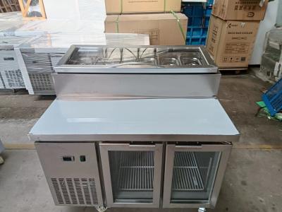 China Bajo el mostrador mesa de ensalada Commercial de refrigeración mesa de preparación de pizza / sándwich en venta