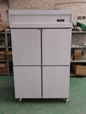 China Commercial Upright Fridge for Restaurant 4 Door Stainless Steel Kitchen Equipment Self-Closing Door Fridge for sale