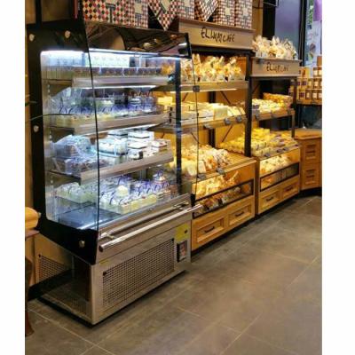 China De Koelkast van de de Bakkerijvertoning van Front Full Opened R134a 4ft Te koop