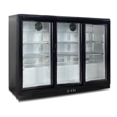 China Glass Door Konor 330L Under Counter Bar Fridge For Hotel zu verkaufen