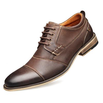 China US Size Full Size Oxford Men Dress Shoes Genuine Leather Leather Formal Business Anti-odor Casual Shoes for sale