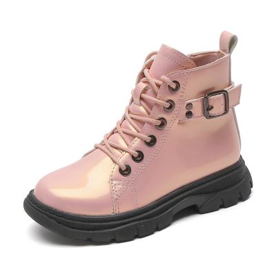 China Children 2021 Girls Boots Durable Flat Ankle Boots Kids Rubber Sole Winter Shoes Wholesale Cheap Price for sale