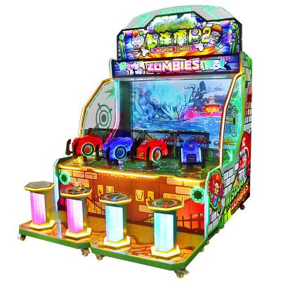 China Material + Acrylic Zombies Water Shooting Arcade Game Machine Factories vs Crazy Zombies Water Shooting Game Machine For Kids Factory Price for sale