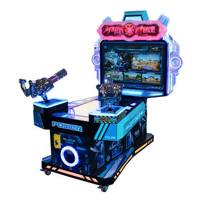 China Arcade Acrylic Gun Machine Games Shooting Robot Game Machine Target Shooting Game Machine Indoor Shooter for Kids for sale