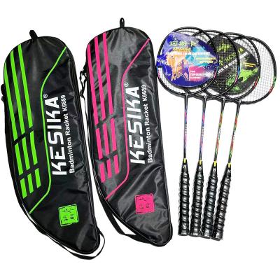 China Eastic & Hot Selling Different Color Durable Customized Logo Alloy Badminton Racket Wholesale High Quality Iron for sale