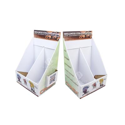 China The Recycled Materials Of Merchandise Display Cardboard Counter Display Boxes For Shoe Protection And Insole for sale