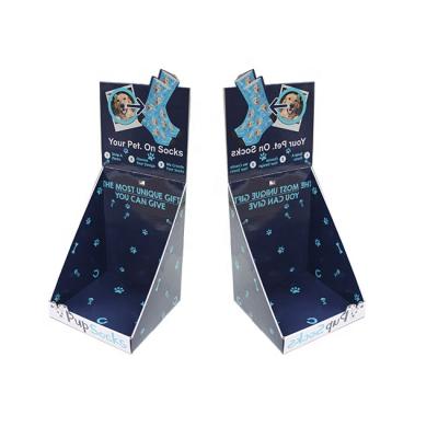 China Custom Hook Countertop Display Stand Cardboard Counter PDQ Presentation Box Cardboard Box Display for sale