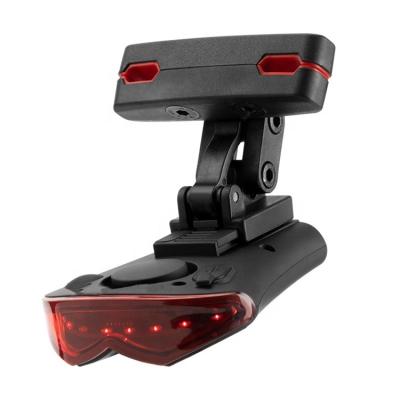 China USB Rechargeable USB Charging Tail Light Wireless Remote Control Light Steering Bicycle Anti-theft Alarm for sale