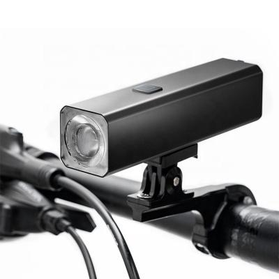 China USB Rechargeable Bicycle Aluminum Alloy USB Headlight Charging Night Riding Flashlight Strong Light Bike Led Light for sale