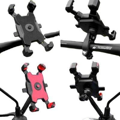 China 3.5-6.8 Inch Adjustable Mount Bicycle Motorcycle Mobile Phone Holder For Outdoor Riding for sale