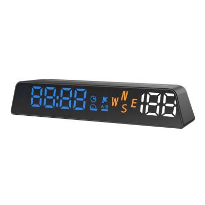 China BESTJOY Clock Head Up HUD Displays Vehicles Tachometer Windshield Projector Overspeed Warning Device H500G for sale