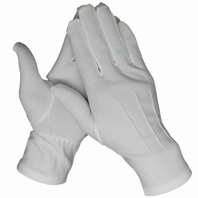 China Wholesale Quality Funeral Soft Breathable Parade China Formal White Nylon Walking Gloves for sale