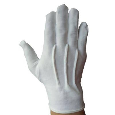 China Size Funeral Grade Nylon Gloves Suit Formal Parade Uniform Gloves Police Tuxedo Honor Guard For Women Men for sale