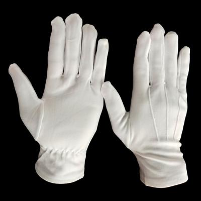 China 5017 Santa Claus Smooth Cuff Extra Thick Polyamide White Nylon Gloves for sale