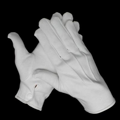 China 5017 Ceremony Instant White Catwalk Premium Cuff Cotton Formal Gloves for sale