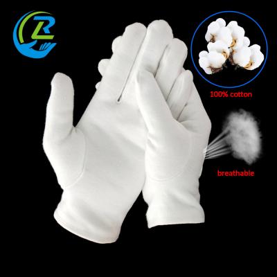 China 5017 Plain Style 5017 100% Cotton Single Eczema Coin Absorb Sweat Gloves In Stock for sale