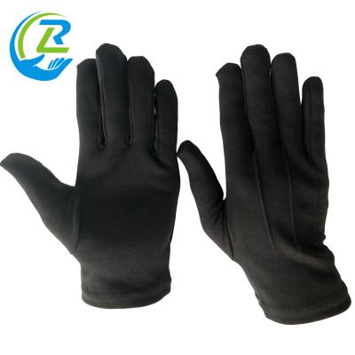 China Plain with three line two line stitching 3 line black nylon spandex gloves for sale