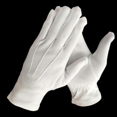 China 5017 White Nylon Elastic Hand String Gloves Archival Rubber Gloves for sale