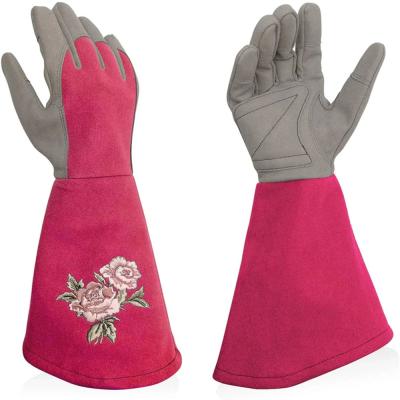 China Anti-slip Puncture Resistance Rose Pruning Top Quality Thorn Proof Garden Working Gloves for sale